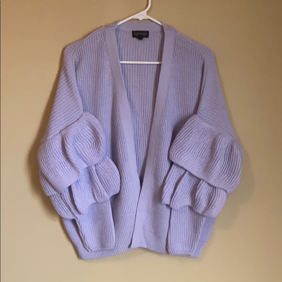 Topshop Ruffle Sleeve Sweater - Picture 5 of 7